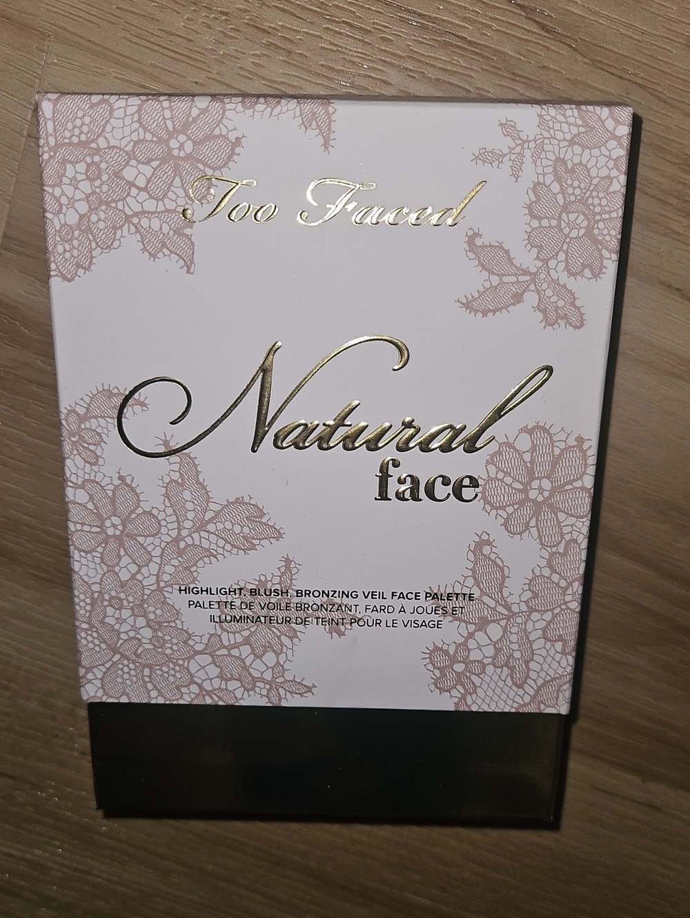 Too Faced Natural Face Palette - Pink Lace & Gold Lettering